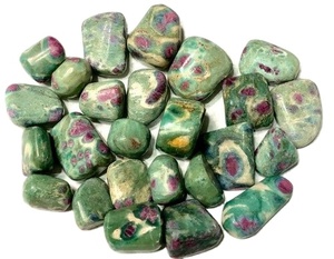 Ágata Rubí Fuschite Tumble Stone Natural Venta al por mayor Piedra preciosa Tumble para la venta Cristales de ágata de Amayra Crystals Exports India - Product Image 1