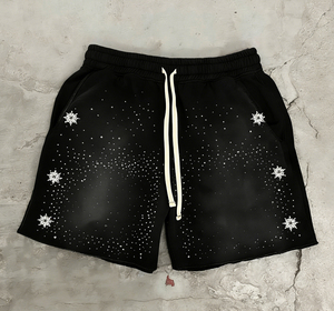 Shorts Glory Custom Sun Fade Rhinestone à cordon de serrage, qualité supérieure, tissu 100% coton, pour un usage décontracté, unisexe. - Product Image 6