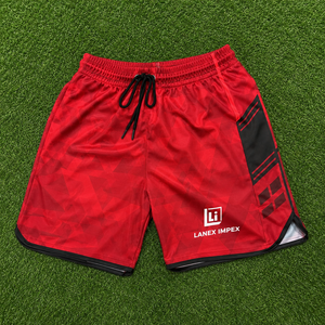 Shorts de Playa Rojos de Secado Rápido Personalizados para Hombre |   Trajes de Baño Sublimados |   Traje de Baño Ligero de Poliéster con Cordón Elástico - Product Image 6