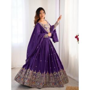 Lehenga choli สีเหลืองที่สวยงามทันสมัยขนาด M กับด้ายและลำดับการทำงานเครื่องประดับชาติพันธุ์ที่ทันสมัยและการเข้ารหัส dori - Product Image 4