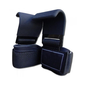 Ganchos de levantamiento de pesas de alta resistencia para dominadas y peso muerto, correas acolchadas de metal para levantamiento de pesas, precio al por mayor - Product Image 1