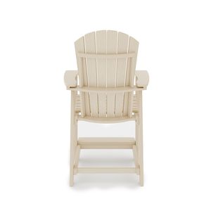 Elegante Sedia da Bancone Adirondack in HDPE e Legno Composito per Sala da Pranzo e Giardino - Product Image 4