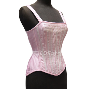 Corsé de satén hecho a medida con tirantes para fiestas y uso diario - Product Image 4