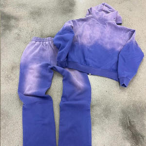 ชุดกีฬาผู้ชายผ้าฟลีซคอตตอนคุณภาพสูง 100% ยอดนิยม พิมพ์ลายตัวอักษร DTG กางเกงขายาวทรงตรง - Product Image 5