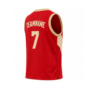 Maillot de basket-ball personnalisable de couleur unie, best-seller, 100% polyester, séchage rapide et respirant, respectueux de l'environnement, fabriqué au Pakistan - Product Image 5