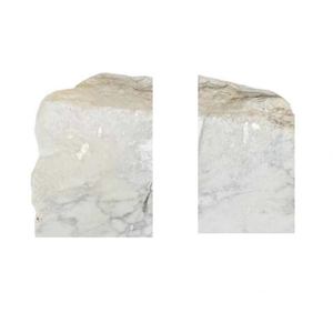 Sujetalibros de howlita de alta calidad, material de piedra natural, minerales de roca cruda, cristal para decoración, mayorista. - Product Image 5