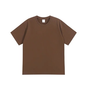 Camiseta de manga corta con cuello redondo y hombros caídos, de algodón grueso de 400g para verano, con logotipo bordado personalizado OEM de la fábrica BD China. - Product Image 2