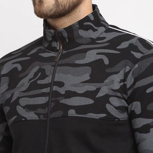 Men's Black Sporty Tracksuit Full <b>Zip</b> Hooded <b>Jacket</b> With White Stripe And Matching Pants Breathable Polyester Autumn Wear 2026 - Product Image 4