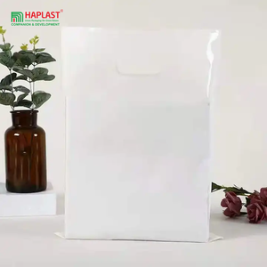 Bolsa de compras reutilizable ecológica personalizada, mango a prueba de olores, embalaje de plástico troquelado, sellado térmico, tiendas con logotipo personalizable - Product Image 3