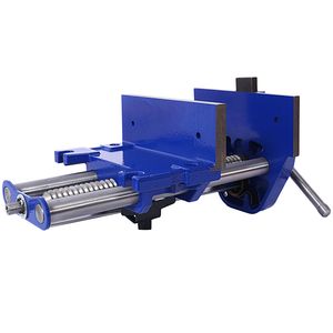 Morsa da banco per falegnameria resistente con ganascia da 7 pollici, azione rapida, leva a sgancio rapido e regolazioni rapide, in ghisa blu - Product Image 4
