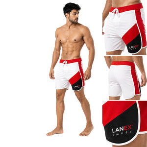 New design Men's Quick Dry Board <b>Shorts</b> Red White Surf Swim Trunks Lightweight Beach <b>Shorts</b> Custom Water Sports Athletic Wear - Product Image 2