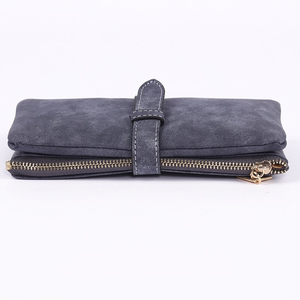 Unisex Genuine Leather Slim Long Zipper Clutch <b>Wallet</b> Vintage Style Daily Use Cash & <b>Card</b> Storage Customizable Size Logo - Product Image 4