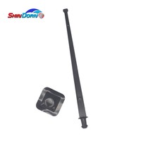 Support de mât de drapeau noir durable pour accessoires d'artisanat de jeu d'eau de bateau gonflable en PVC