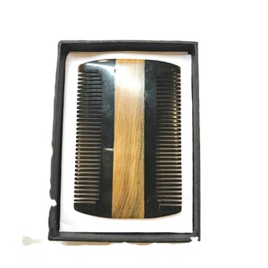 CHEVEUX DE BUFFLE CORNE PEIGNE Usine Offre Spéciale logo personnalisé corne peigne utilisé pour cheveux brussing et massage nouvelle conception peigne - Product Image 2