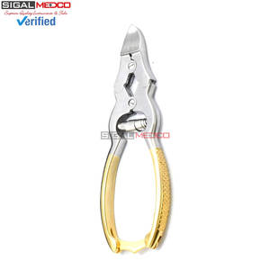 Coupe-ongles Mycotic pour doigts et orteils, doré, double action, robuste, à ressort, pour podologie professionnelle, ongles épais, incarnés, soins pour bébés - Product Image 5