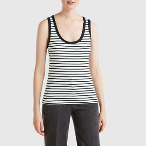 Débardeur côtelé en polyester de haute qualité pour femme, décontracté, respirant, séchage rapide, écologique, pour l'été, idéal pour la course, avec logo personnalisé - Product Image 5