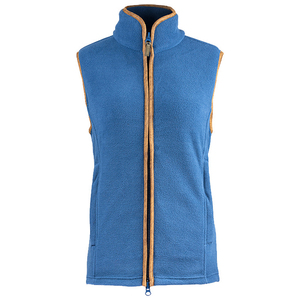 Unisex Full Zip Fleece <b>Gilet</b> Vest Wind Resistant Collarless <b>Thermal</b> Waistcoat with Zippered Pockets for Fall Winter - Product Image 4