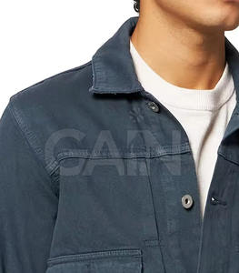 Chaqueta de Invierno con Capucha Suave y Duradera para Hombre con Logotipo Frontal Estilo Chaqueta Vaquera Clásica y Cómoda 100% Algodón - Product Image 3