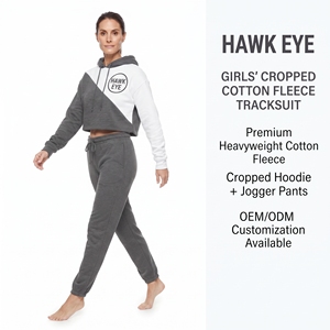 Conjunto Deportivo de Mujer con Pantalones Anchos de Cintura Alta y Chaqueta Corta con Cierre y Manga Larga - Product Image 2