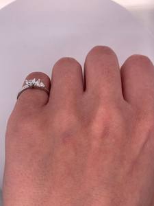 Anillo Romántico de Moissanita con Corte de Corazón Toi Et Moi para Mujer, Plata 925 Original, Ideal para Regalo de Cumpleaños para Novia - Product Image 6