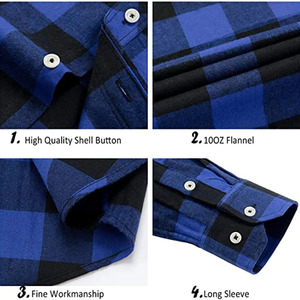 Mens Button Down Check Shirt Modern Fit Lightweight Cotton Casual Fashion Shirt OEM ODM Bulk Production - Product Image 6