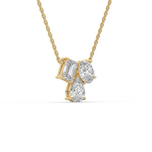 2.10 CARAT Lab Grown Diamond Oval Brilliant Cut 14K <b>Solid</b> <b>Gold</b> IGI Certified Engagement <b>Pendant</b> Lightweight Daily Wear Jewelry - Product Image 2