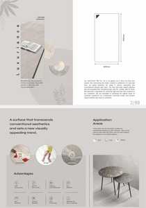 Carreaux de porcelaine modernes sculptés 800x1600mm avec fonction pare-feu pour usage extérieur, salle de bain, hall et villa dans les supermarchés - Product Image 2