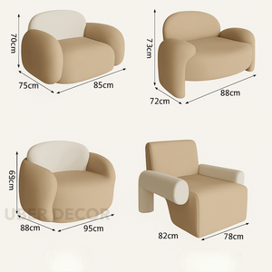 Tarrasa Nordic Designer Minimalist Floor Sofa Set Modern Lazy Lounge for Living Room Garden & Patio Spaces - Product Image 4