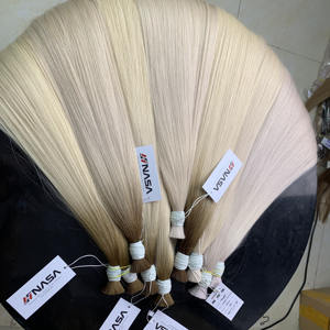 Extensiones a granel de 100g más vendidas, cabello vietnamita virgen fuerte sin enredos, súper doble dibujado, 55 cm, colores oscuros rectos naturales - Product Image 4