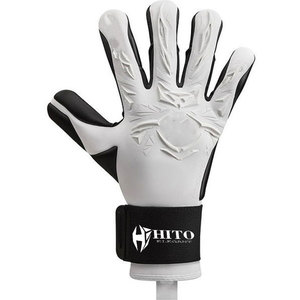 Guantes de Portero de Fútbol de Neopreno y Caucho con Diseño Personalizado Alemán en Látex Negro y Blanco, con Dedos Negativos Inyectados y Extensibles - Product Image 4