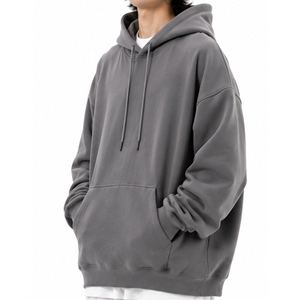 Vente en gros de sweats à capuche surdimensionnés personnalisés, à épaules tombantes, en coton lourd, unisexe, streetwear, fabricant de vêtements OEM ODM, marque privée - Product Image 5