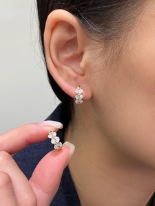 0.51CT Each Oval Cut Diamond Dainty <b>Stud</b> <b>Earrings</b> Lab Grown 14K Solid Gold <b>Fine</b> Premium Quality Surprise Gift For Girlfriends - Product Image 3