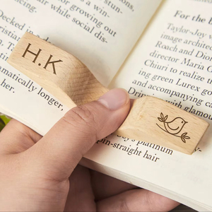 Finger Ring Reader Support <b>Book</b> Finger Holder Wooden - Product Image 1