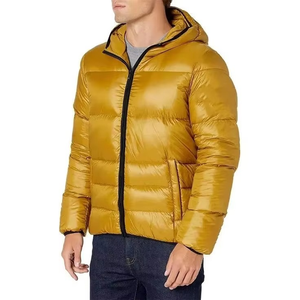Custom Unisex Reflective Sustainable Zippered Sporty <b>Quilted</b> Hooded <b>Jacket</b> Casual Waterproof Breathable Autumn <b>Pattern</b> - Product Image 3