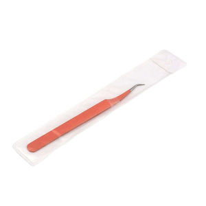 Pince à épiler anti-magnétique à pointe lisse en acier inoxydable de 10 mm Kaamir Instruments KI-LT-2706, emballage personnalisé pour les artistes en extensions de cils - Product Image 2