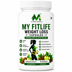 My Fitlife Weight Loss Capsules with Natural Herbal Extracts Garcinia Green Tea Apple Cider <b>Vinegar</b> and Metabolism Boosting - Product Image 1