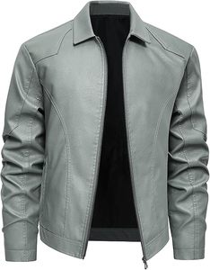 Chaqueta Ligera para Hombre con Exterior de PU y Relleno de Poliéster, Resistente al Agua y Cálida - Product Image 5