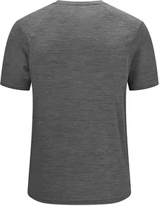 T-shirt côtelé 100 % coton personnalisé pour homme, coupe droite, style streetwear, grammage régulier, coupe courte et ample, tricoté - Product Image 2
