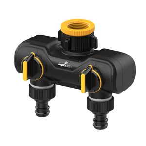 Divisor de Agua para Jardín de Doble Salida ABS, Resistente, Fácil de Instalar, Adaptador de Manguera de Riego para Uso en Exteriores - Product Image 2