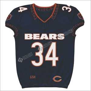 Uniforme de Fútbol Americano Personalizado OEM, Transpirable, para Invierno, para Hombre, Ligero, 100% Poliéster, Nuevo Diseño con Nombre del Equipo Personalizado en la Parte Delantera - Product Image 5