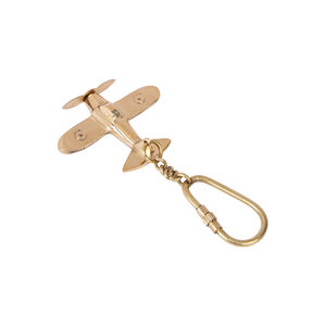 พวงกุญแจ/แหวนรูปเครื่องบินทำมือจาก Shubham  งานแกะสลักจากทองเหลืองแท้  ของขวัญสุดพิเศษ - Product Image 3