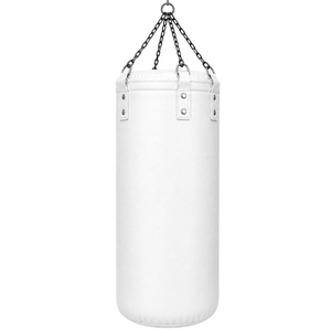 Sac de frappe en PU gris, couleur unie, design léger, double fermeture à anneau pour l'entraînement des adultes - Product Image 4
