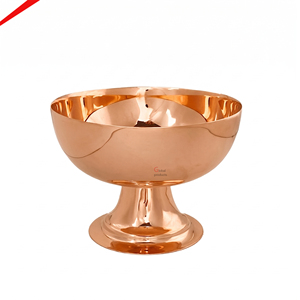 Elegante Tazón de Metal Hecho a Mano, Diseño Moderno Pulido, Ecológico, para Servir Comida en Fiestas, Decorativo para Uso en la Cocina - Product Image 1