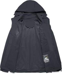 เสื้อแจ็คเก็ตกันลมกันน้ำคุณภาพสูงสำหรับผู้ใหญ่  แบบมีฮู้ด  กระเป๋าซิป  เหมาะสำหรับใส่เดินป่าในฤดูหนาว - Product Image 3