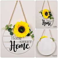 Decoración de Pared Rectangular de Alta Calidad WUJI con Diseño Floral de Otoño, Decoración para el Hogar, Personalizable, de Poliéster y MDF, 27cm X 27cm
