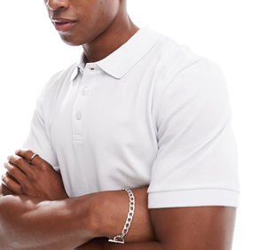 Camiseta polo de verano informal con cuello en V para hombre, 100% algodón, corte holgado, manga larga, estilo hip hop, con logo personalizado impreso. - Product Image 6