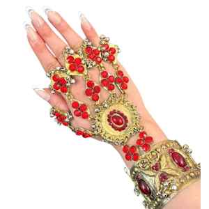 ราคาขายส่ง สร้อยคอและต่างหูทำมือ ดีไซน์ล่าสุดปี 2026 สำหรับผู้หญิง เครื่องประดับชนเผ่าอัฟกัน คูชี สไตล์วินเทจ - Product Image 1