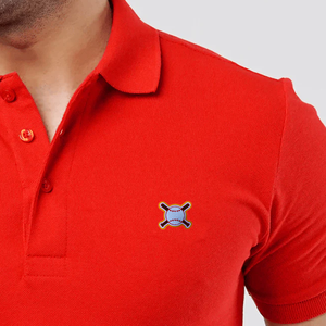 Camiseta de Manga Corta para Hombre, Color Rojo Sólido, Transpirable, de Algodón, Estilo Casual, Corte Regular - Product Image 4