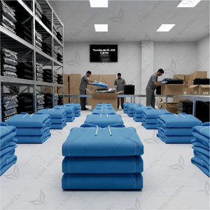 Sudadera con Capucha Azul Cielo Invernal con Logotipo Personalizado, Sudadera de Felpa Suave de Mezcla de Algodón, Estilo Urbano Digital para Ropa Casual de Marca - Product Image 6