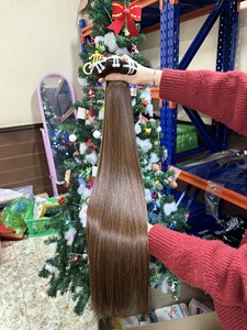 VENTE #4 faisceaux de cheveux humains bruns cheveux vierges vietnamiens 10A Grade os droit cheveux bruns tisse faisceaux - Product Image 3
